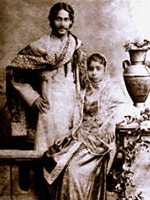 Tagore with his wife Mrinalini Devi